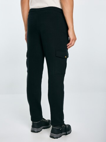 BIG STAR Tapered Cargobroek in Zwart