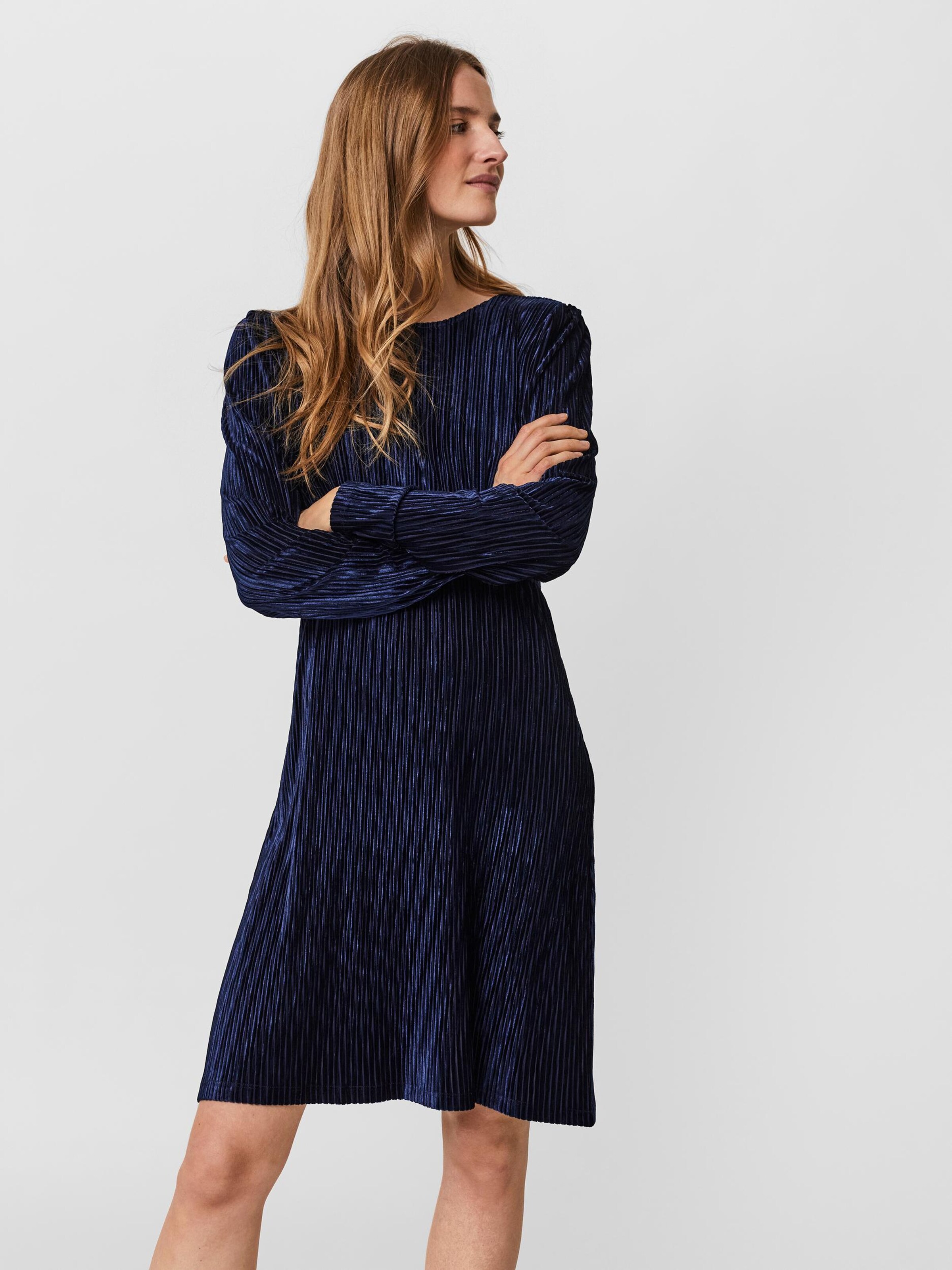 Frauen Große Größen VERO MODA Kleid 'Dania' in Dunkelblau - IS82225 Frauen Große Größen VERO MODA Kleid 'Dania' in Dunkelblau - IS82225