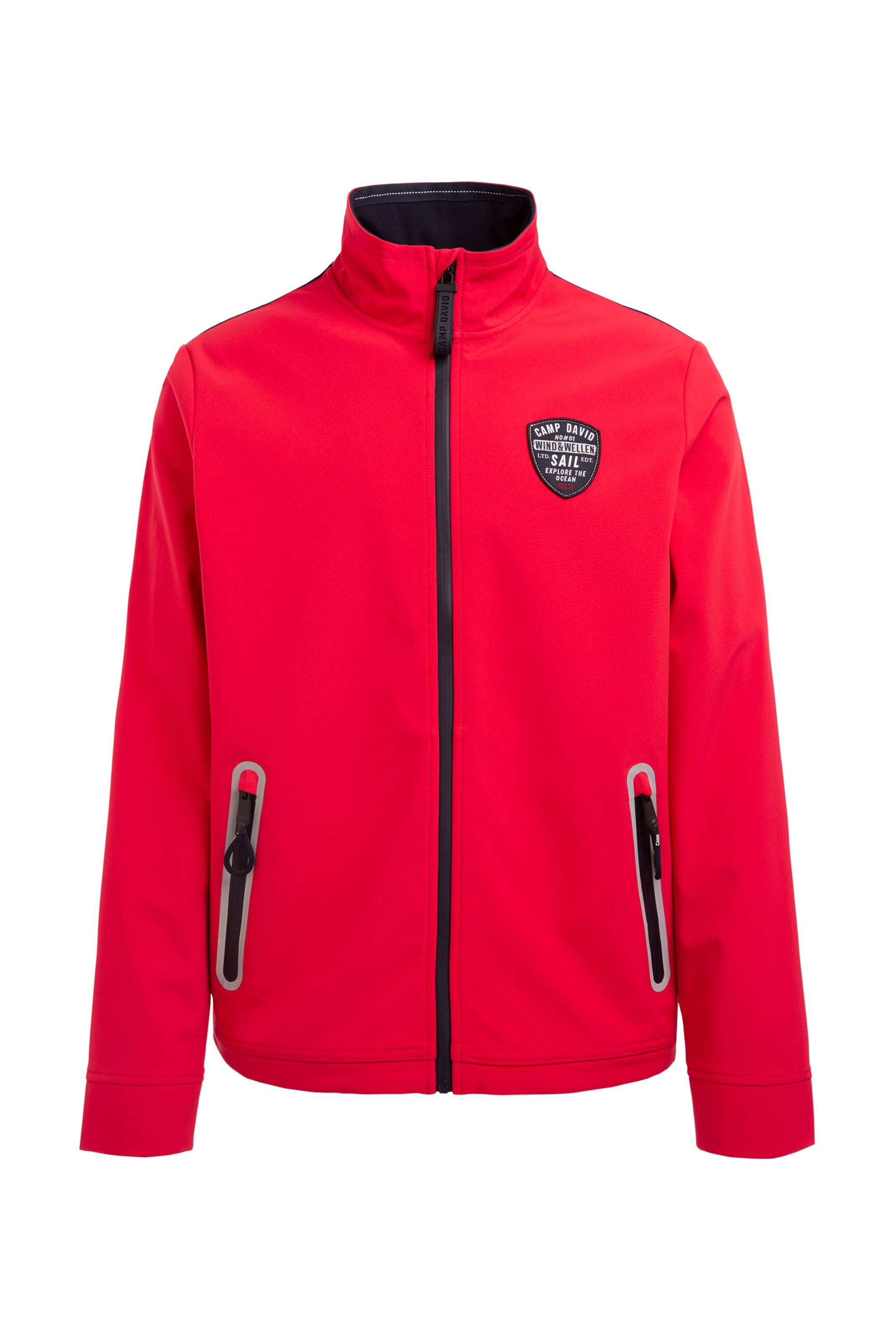 CAMP DAVID Between-Season Jacket in Red: front
