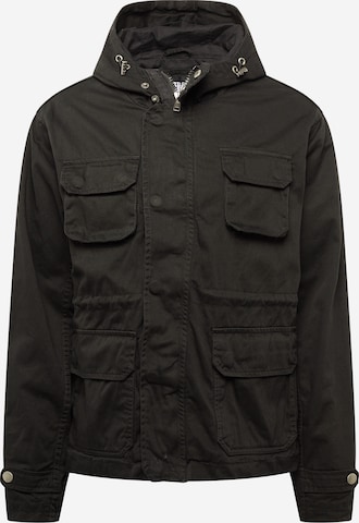 Urban Classics Between-season jacket in Black: front