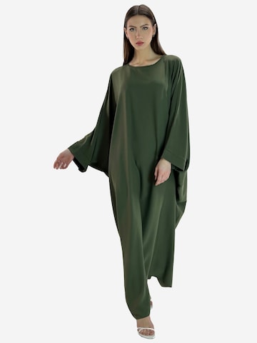 Elara Kleid in Grün: Vorderseite