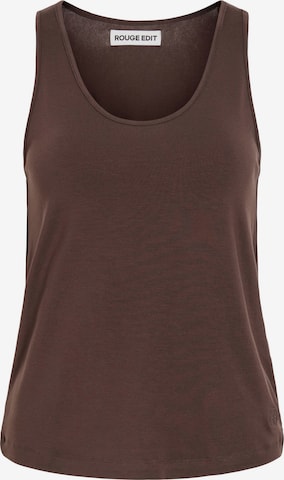 Haut ROUGE EDIT en marron : devant
