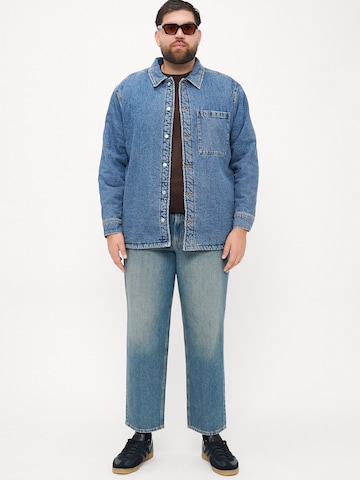 Jack & Jones Plus Comfort fit Between-Season Jacket 'JORJAMES' in Blue