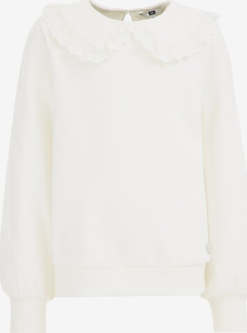 Pull-over WE Fashion en blanc : devant