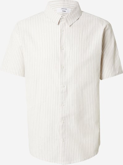 DAN FOX APPAREL Camisa de negocios 'Selim' en greige / blanco, Vista del producto
