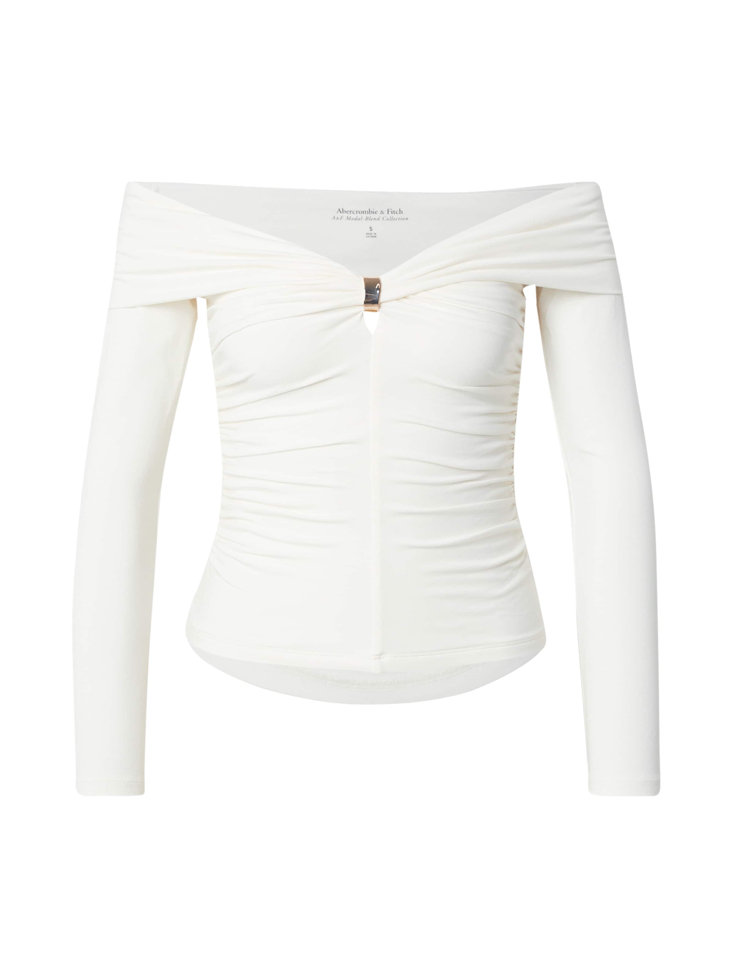 Abercrombie &amp; Fitch T-shirt i vit: framsida