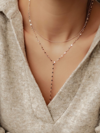 Hey Happiness Kette 'Yara' in rosegold, Produktansicht