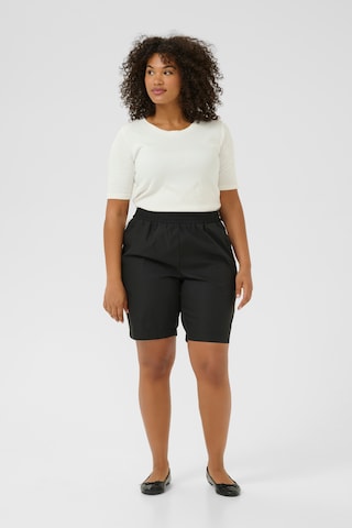 KAFFE CURVE Regular Shorts 'KCVenessa' in Schwarz