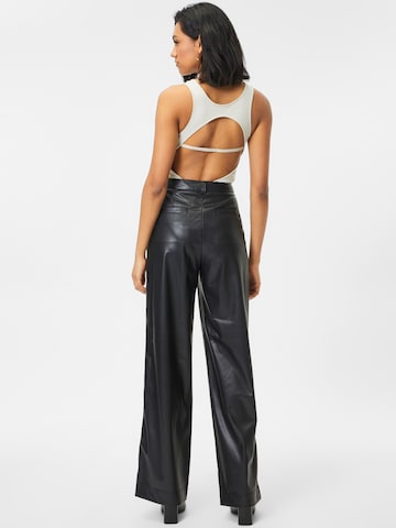 Calvin Klein Jeans Široke hlačnice Hlače | črna barva