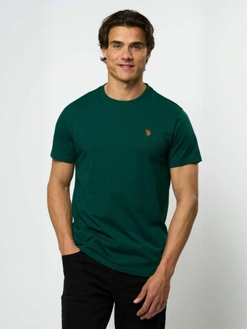 U.S. POLO ASSN. Regular Fit T-shirt ' UMArjun ' in Braun