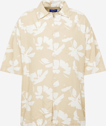 JACK & JONES Comfort Fit Košeľa 'FARO' - Hnedá: predná strana