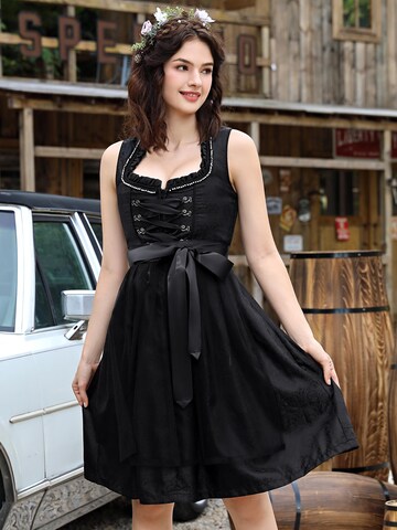 Yesfashion Dirndl in Black