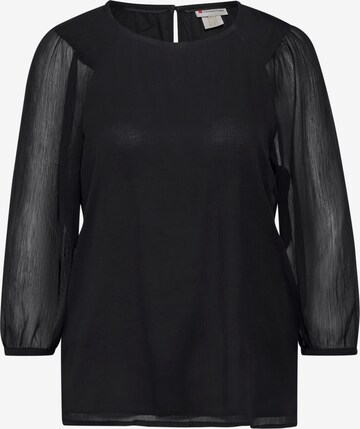 STREET ONE Blouse in Black: front