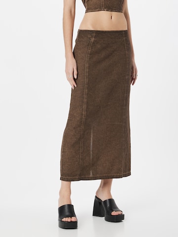 SHYX Skirt 'Liddy' in Brown: front