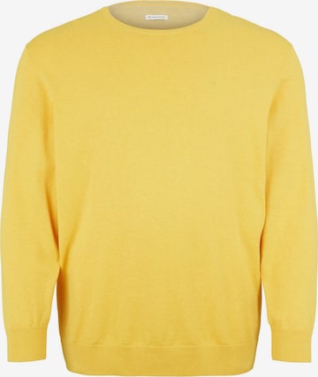 TOM TAILOR Men + Sweater in Yellow: front