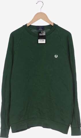 Fred Perry Sweatshirt & Zip-Up Hoodie in L in Green: front