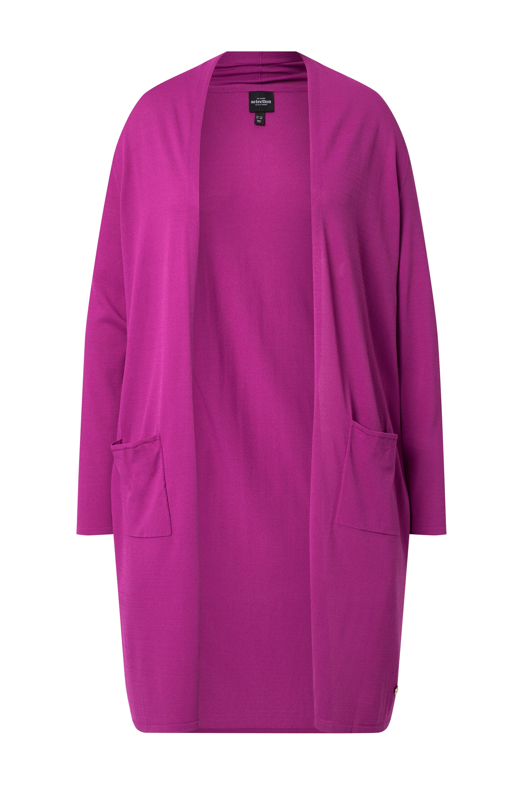 Ulla Popken Knit Cardigan in Purple: front