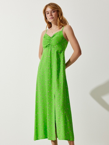 Happiness İstanbul Καλοκαιρινό φόρεμα σε πράσινο