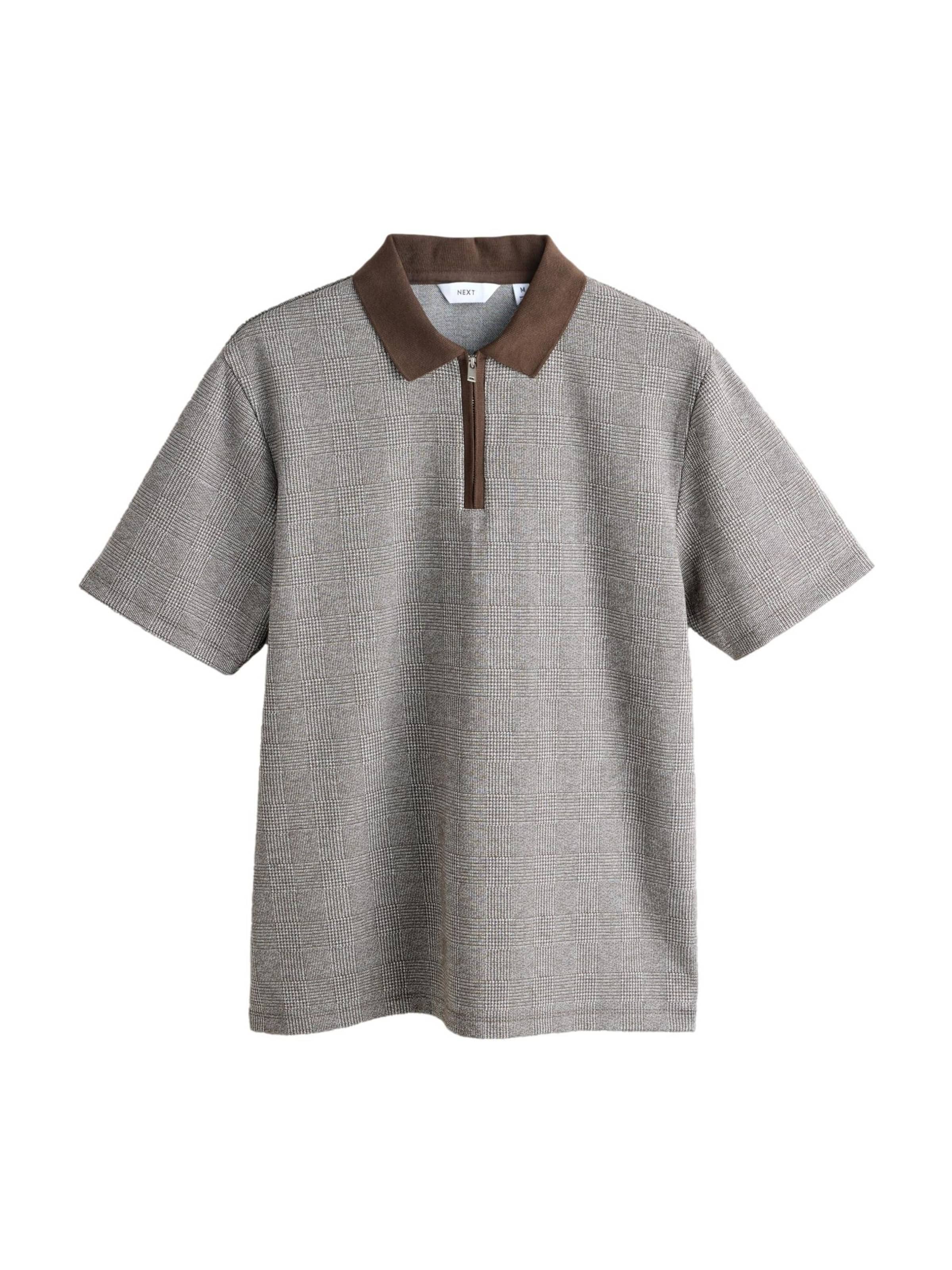 Next Poloshirt in Braun: Vorderseite