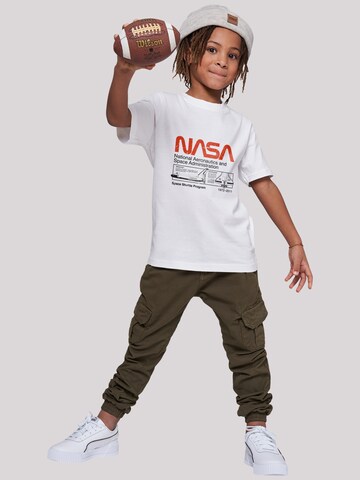 F4NT4STIC T-Shirt 'Nasa Classic Space Shuttle' in Weiß