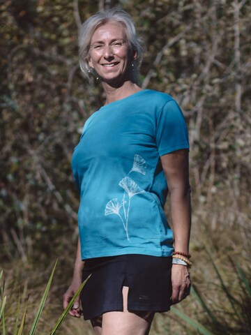 Life-Tree Shirt 'Fairwear Ginkgo' in Green