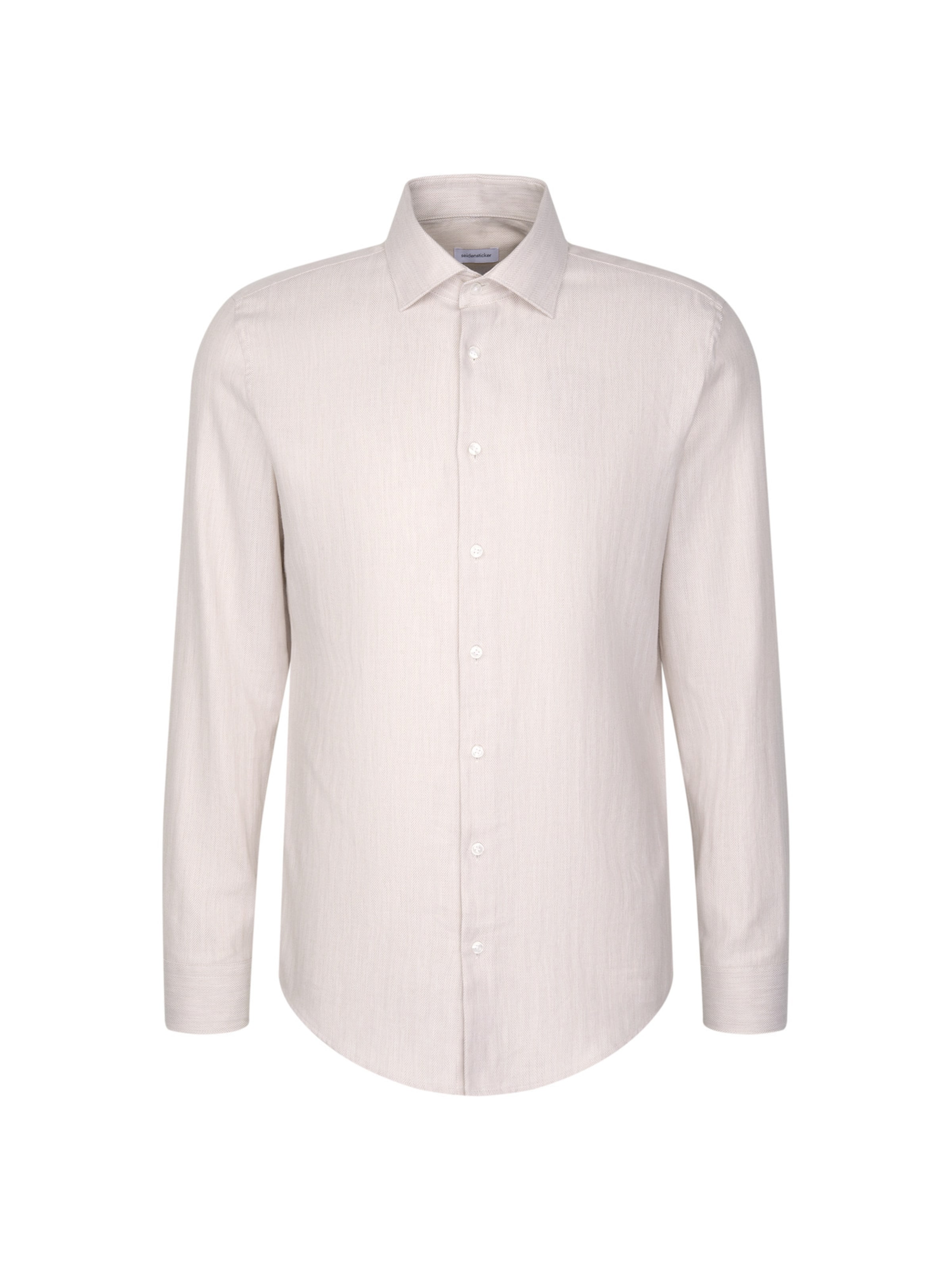 Coupe regular Chemise business ' Schwarze Rose ' SEIDENSTICKER en beige : devant