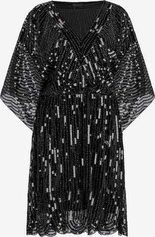 Robe de cocktail NAEMI en noir : devant