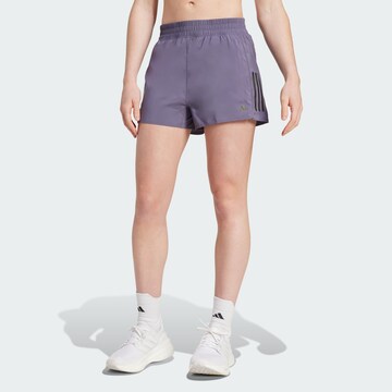 ADIDAS PERFORMANCE Regular Workout Pants 'Own The Run' in Purple: front