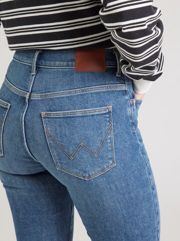 WRANGLER Slimfit Jeans i blå