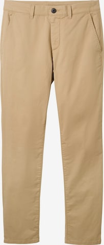 Regular Pantalon chino TOM TAILOR en marron : devant