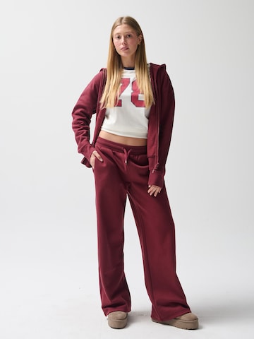 Wide Leg Pantalon NoWear en rouge : devant