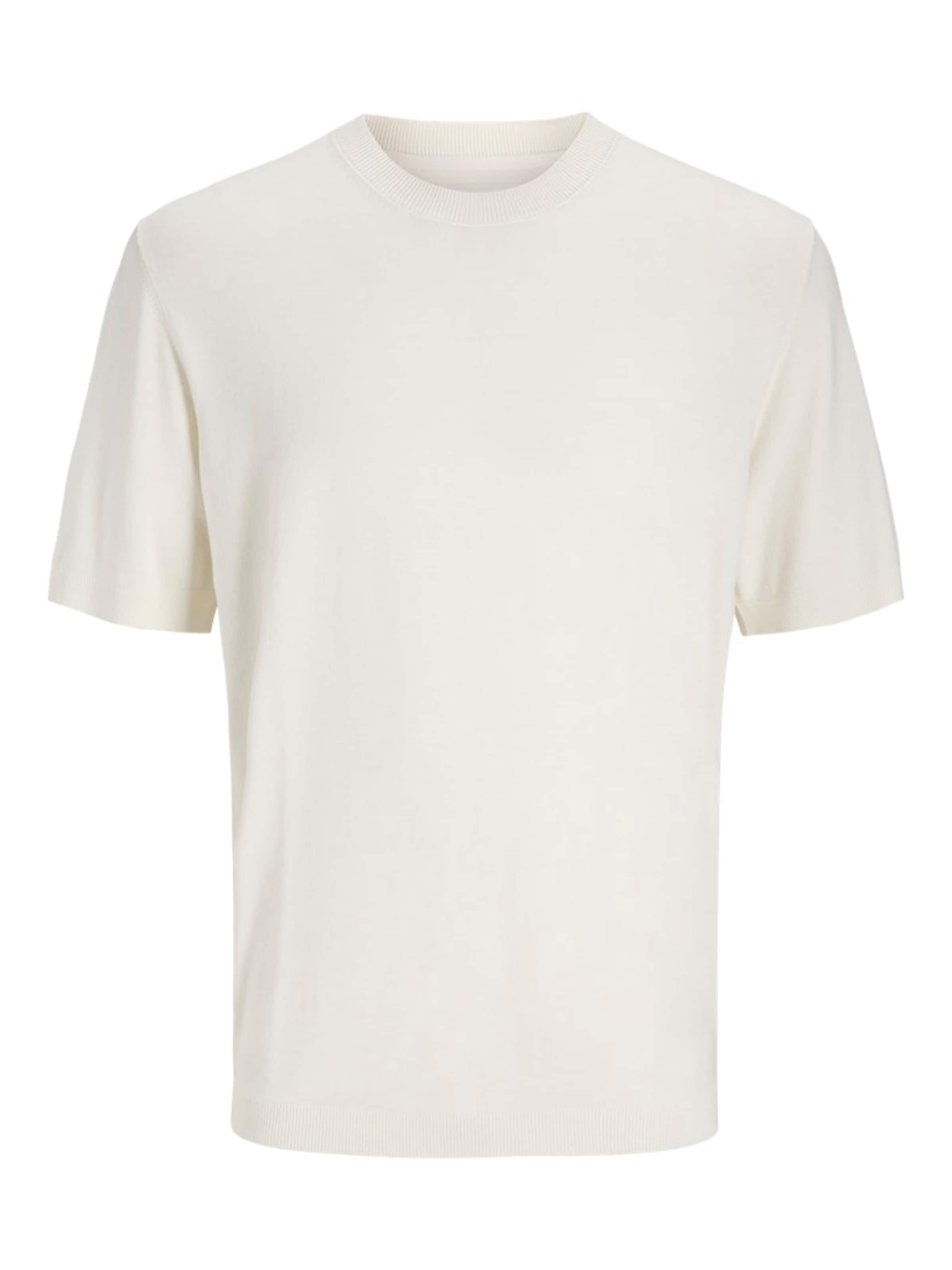 JACK & JONES Пуловер 'JPRCCWilliam' в бяло: отпред