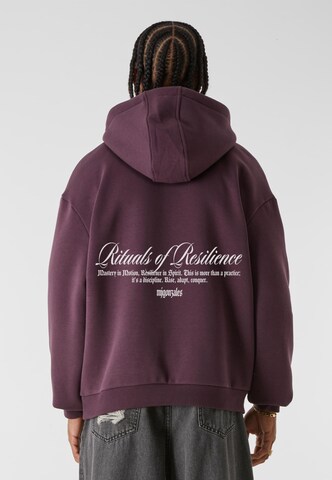 MJ Gonzales Sweatshirt 'Resilence Rituals ' in Braun