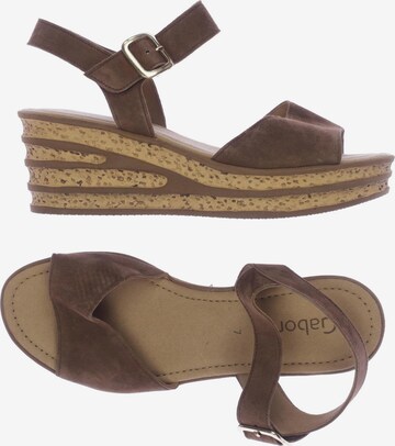 GABOR Sandals & High-Heeled Sandals in 40,5 in Brown: front
