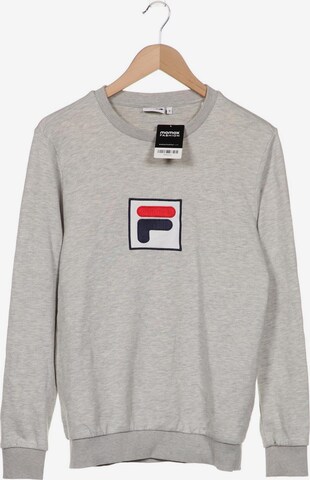 FILA Sweatshirt & Zip-Up Hoodie in S in Grey: front