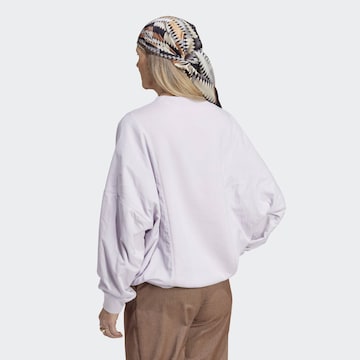 ADIDAS ORIGINALS Sweatshirt 'Premium Essentials Nylon Hybrid' in Lila