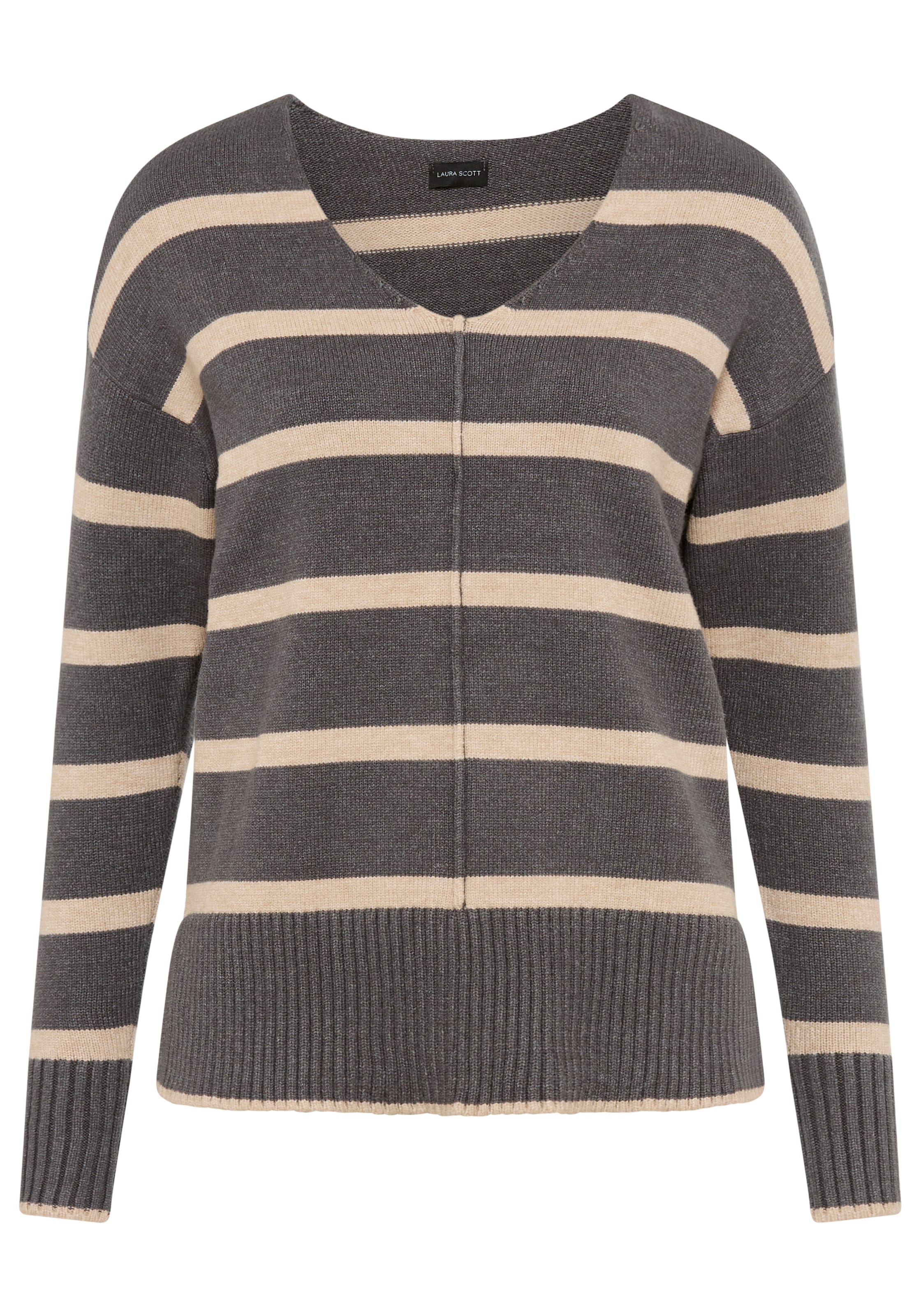 LAURA SCOTT Sweater in Beige / Anthracite, Item view