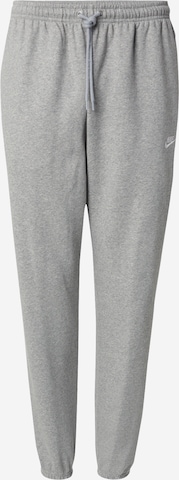 pilka Nike Sportswear Siaurėjantis Kelnės 'CLUB': priekis