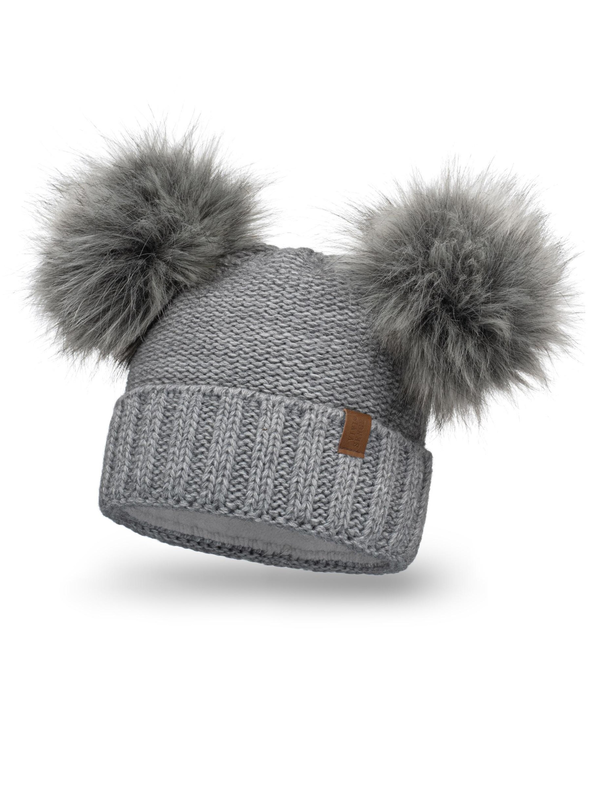 Vivisence Beanie '70106' in Grey: front