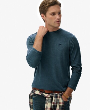 T-Shirt 'Esential' Superdry en bleu : devant
