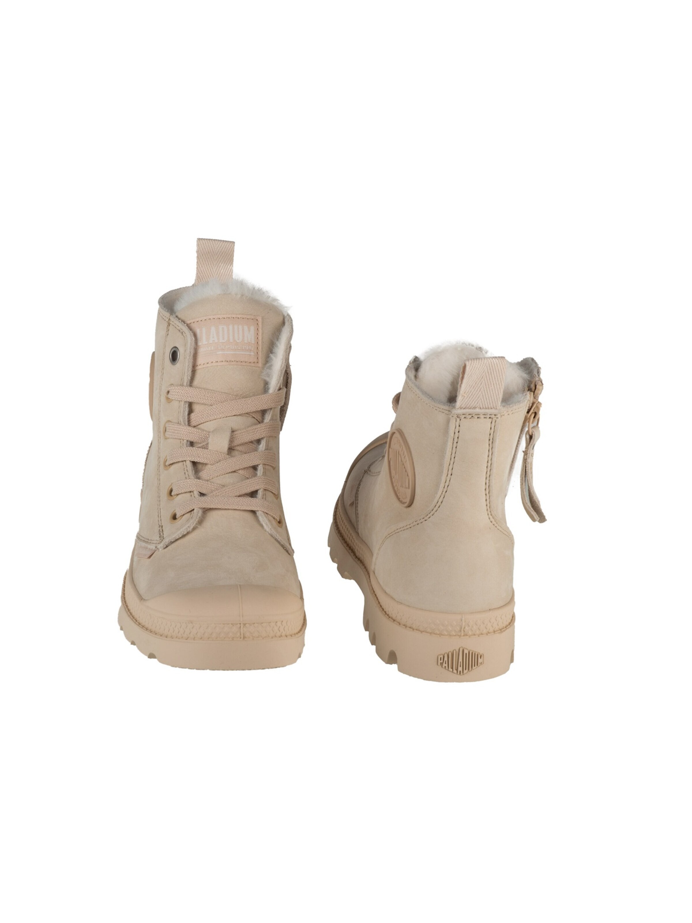 Palladium Sneakers hoog 'Pampa Hi Zip WL' in Beige
