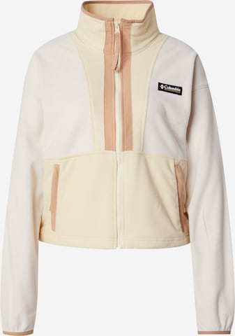 COLUMBIA Toiminnallinen fleecetakki 'Backbowl™ II' värissä valkoinen: etupuoli