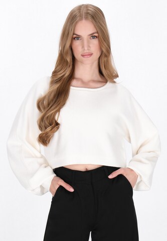 Pull-over DreiMaster Klassik en blanc : devant