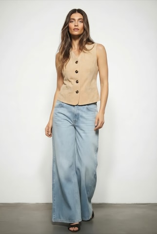 Gilet ' Lederweste ' di FREAKY NATION in bianco