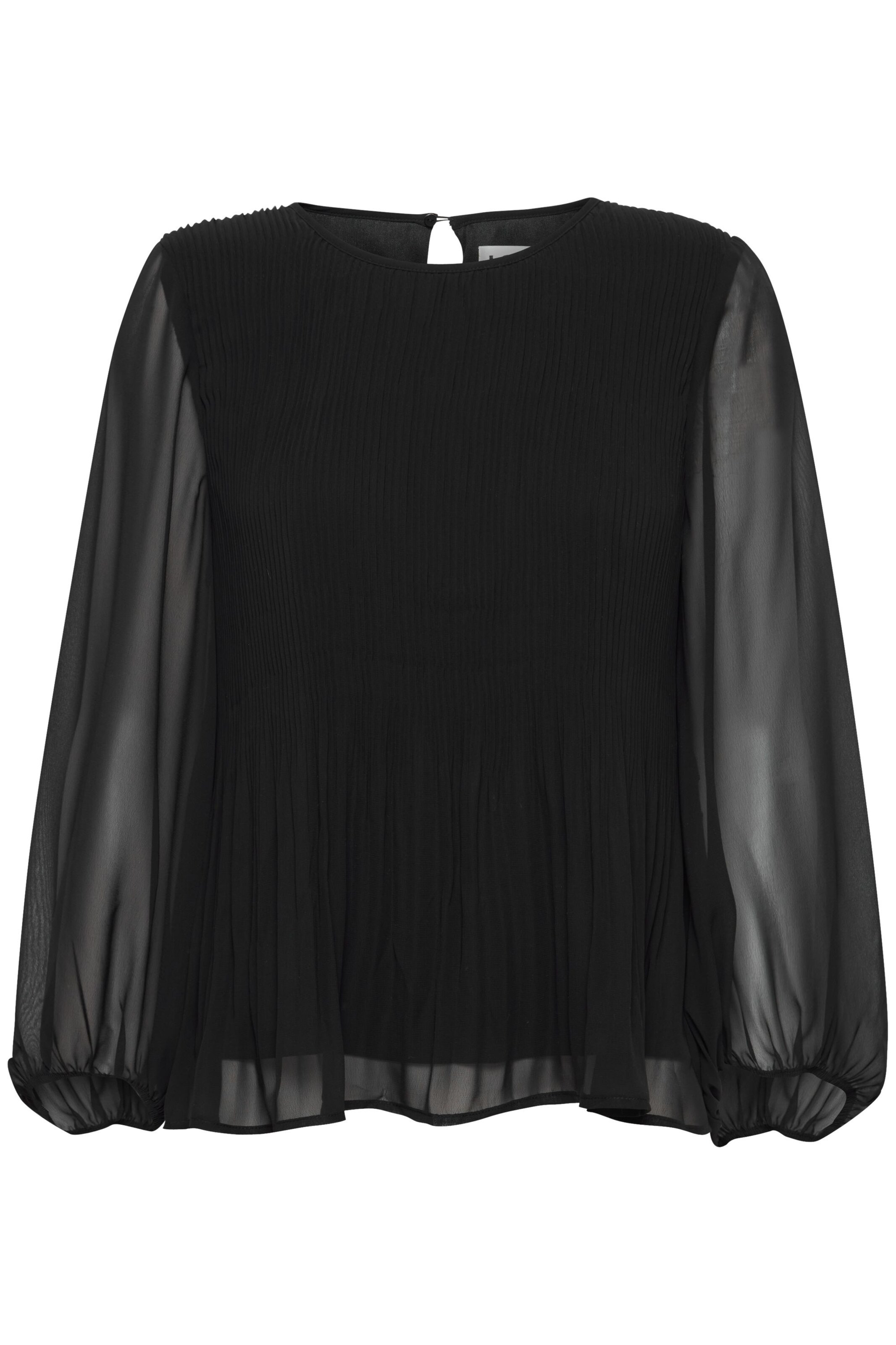 Chemisier 'Nalla' ICHI en noir : devant