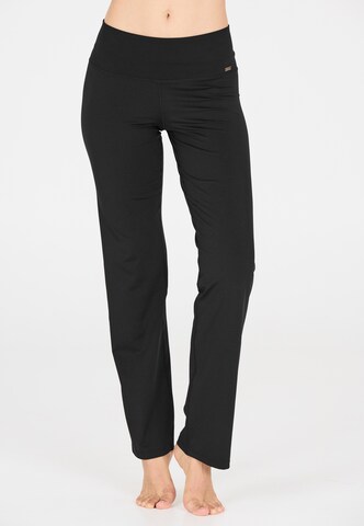 Athlecia Regular Sportbroek 'Metis' in Zwart: voorkant