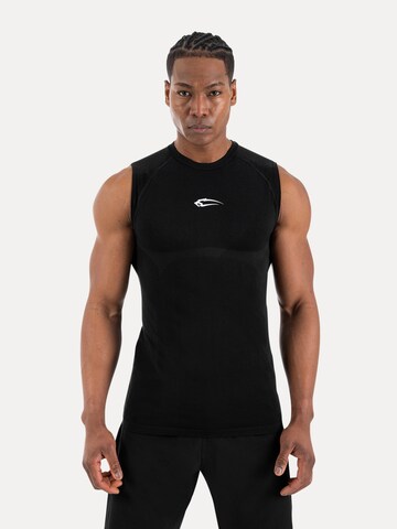 T-Shirt Smilodox en noir : devant