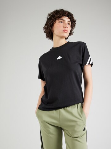 T-shirt fonctionnel ADIDAS SPORTSWEAR en noir : devant