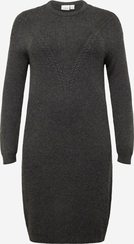 ONLY Carmakoma Knitted dress 'Ibi' in Grey: front