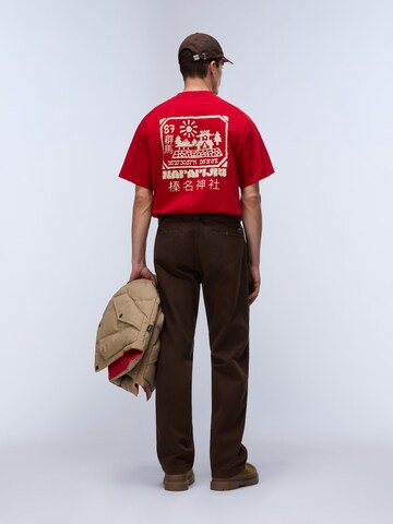 NAPAPIJRI T-shirt 'Teza' i röd